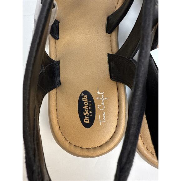 Dr. Scholls True Comfort Women's Encourage Sz 7.5 Black Strappy Sandals‎ NWB - Picture 7 of 10